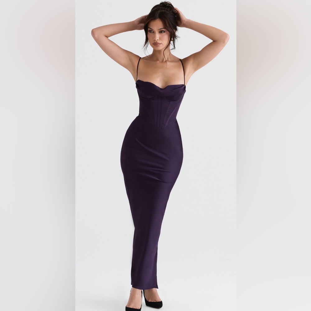 House of CB corset maxi dress